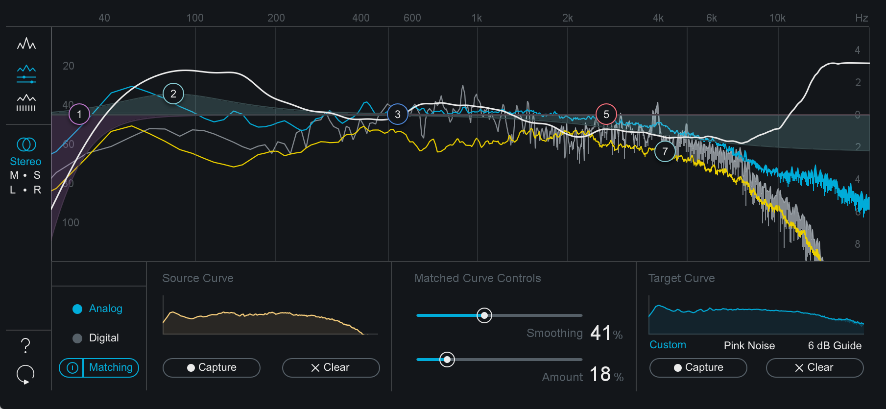 matched curve overlay