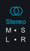 Processing modes Stereo selected