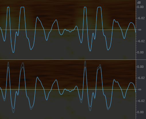 De-clip before and after