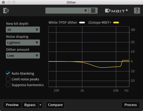 Dither interface