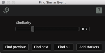 Find Similar Event window