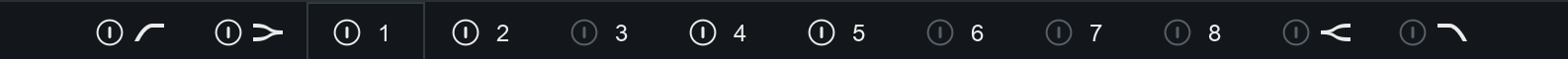 Band select and enable bar