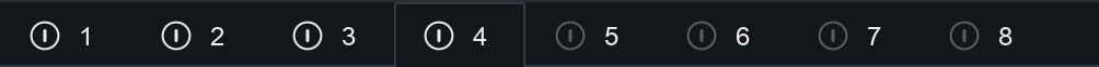 Band select and enable bar